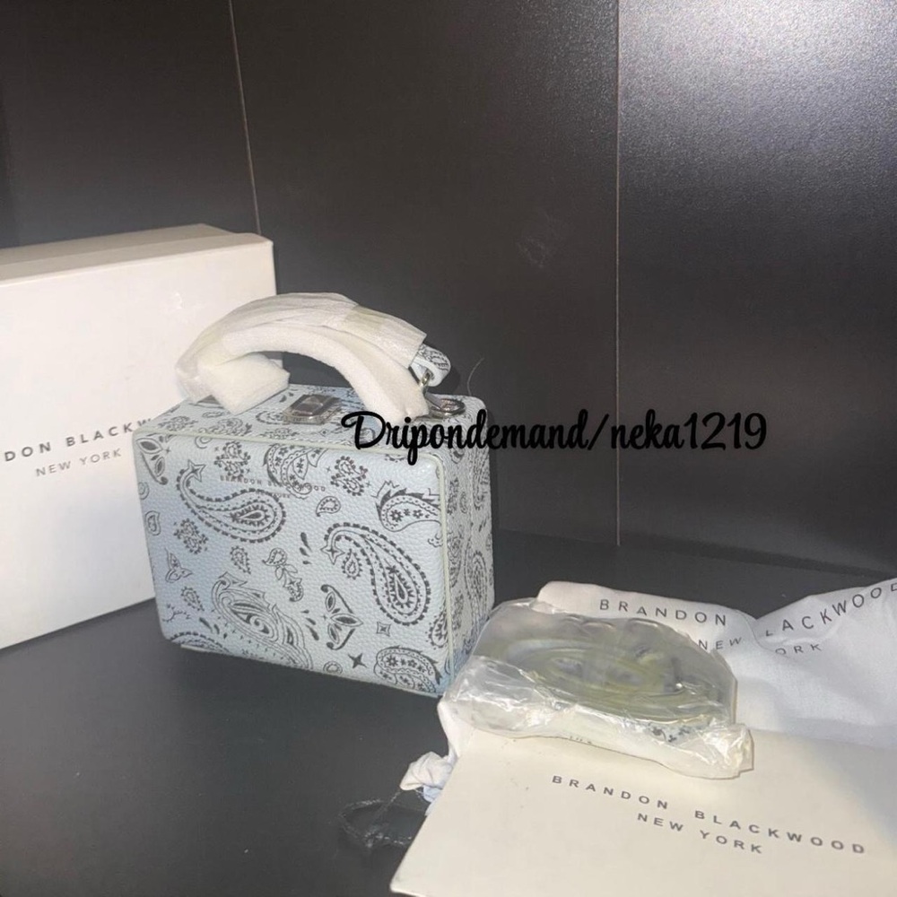 Brandon Blackwood Mini Kendrick Trunk- Powder Blue Bandana - Picture 9 of 9